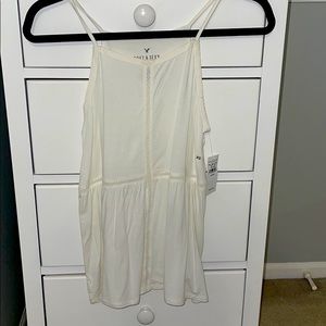 never worn, american eagle off-white tank top